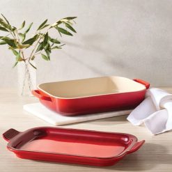 Alternative view of Le Creuset Rectangular Dish with Platter Lid