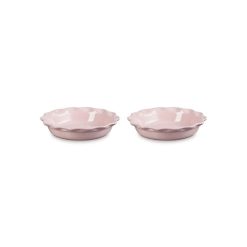 Alternative view of Le Creuset Heritage Fluted Pie Dish 2-Piece Set